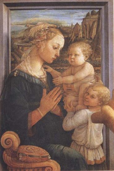 Sandro Botticelli Filippo Lippi,Madonna with Child and Angels or Uffizi Madonna France oil painting art